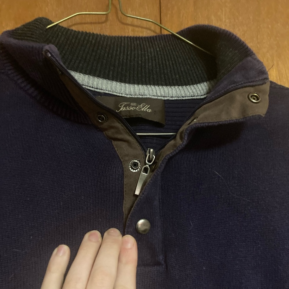 purple sweater